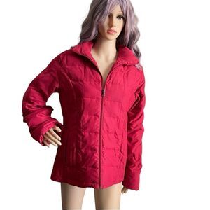 XOXO Puffer Zipper Jacket Red Size Large